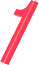 Number one icon 3D volume