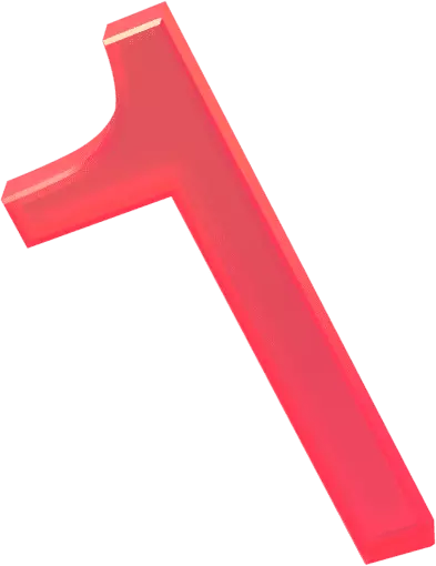 Number one 3D large icon